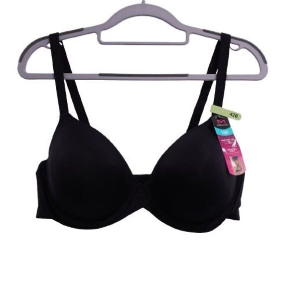 NEW Maidenform One Fab Fit 2.0 T-Shirt Shaping Underwire Bra Black Size 42B DM75 - Picture 1 of 4